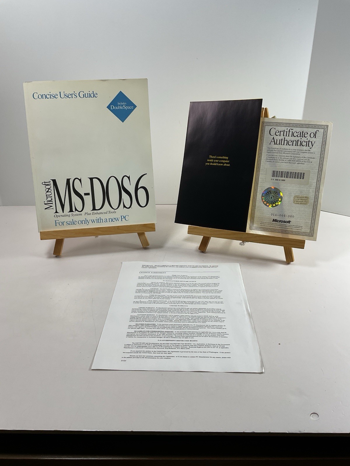 Vintage Microsft MS-DOS6 Operating System Plus Enhanced Tools User’s Guide COA