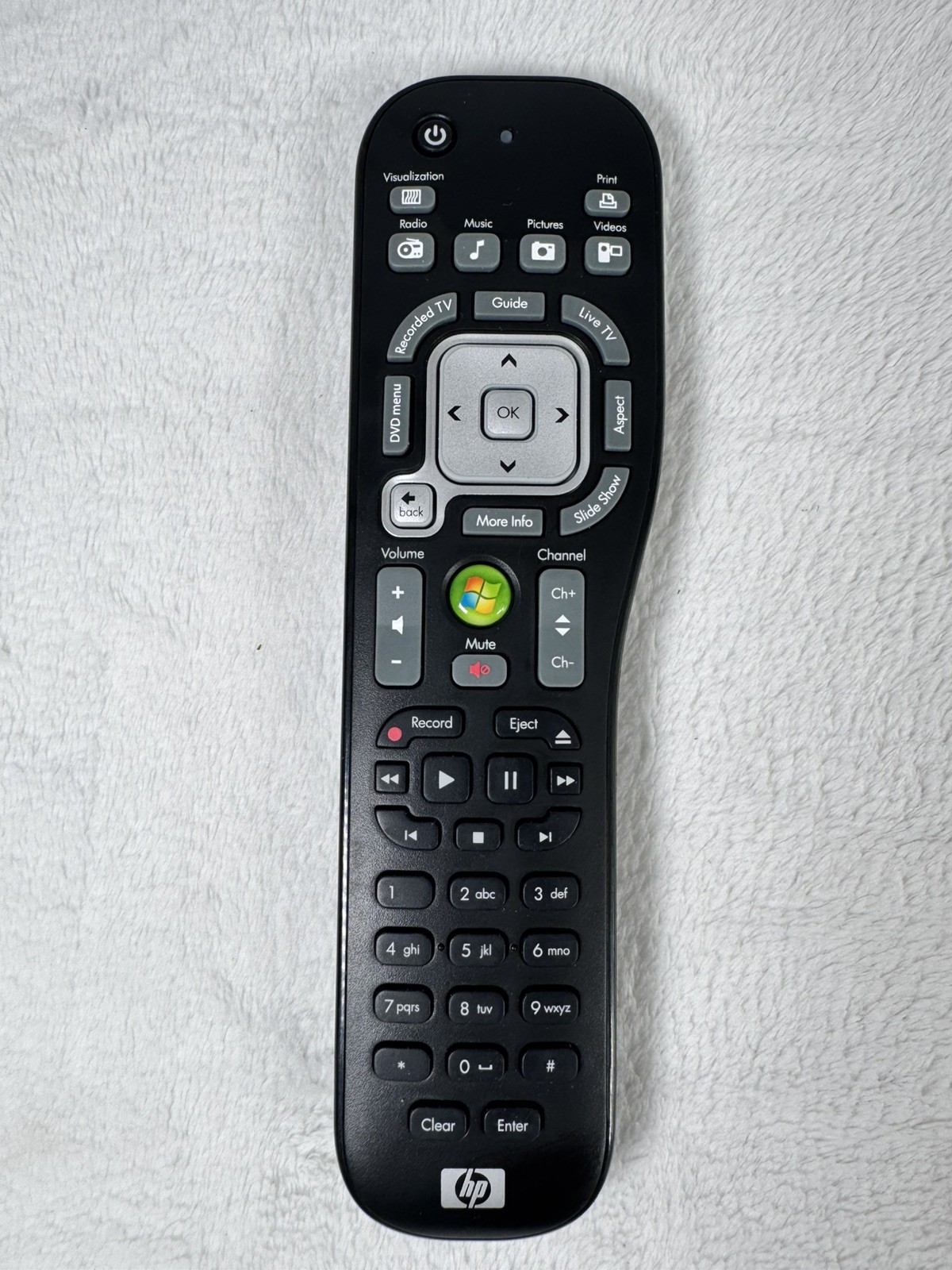 Official HP Microsoft Windows Media Center Remote Control Universal Replacement 
