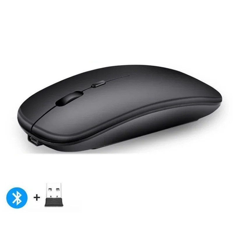 Rechargeable Wireless Mouse Bluetooth-compatible 2.4GHz Dual Modes Computer Mice