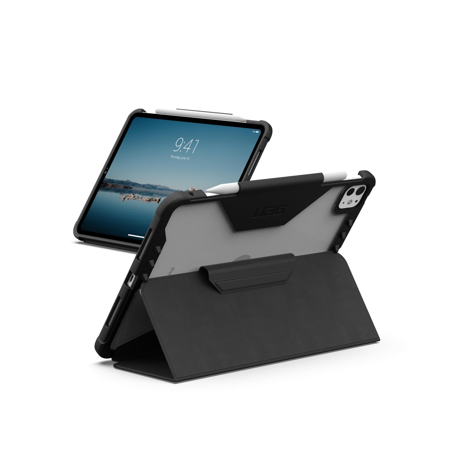 UAG iPad Pro 11" 6th Gen 2025 M5 5th Gen 2024 M4 Case - Rugged Plyo LT Ice/Black