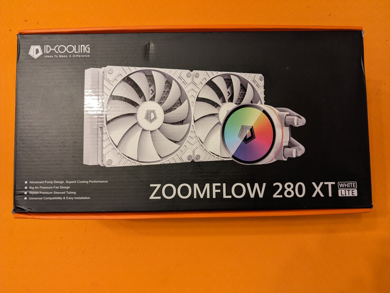 ID-COOLING ZOOMFLOW 280XT Lite White 280MM AIO RGB Radiator Cooler