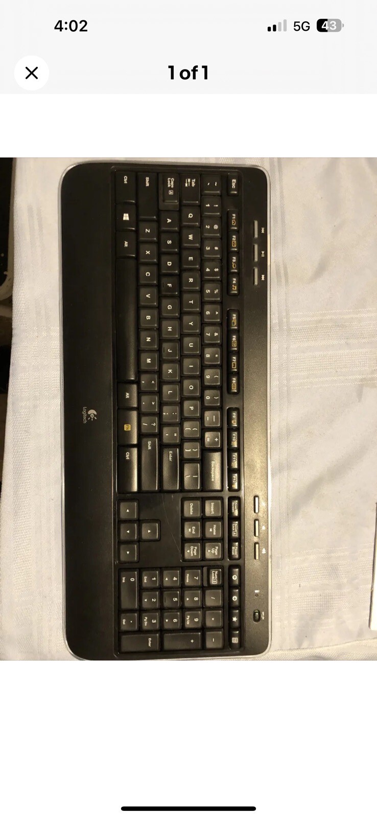 Logitech K520 Spanish Keyboard - New OEM Replacement - NO USB RECEIVER