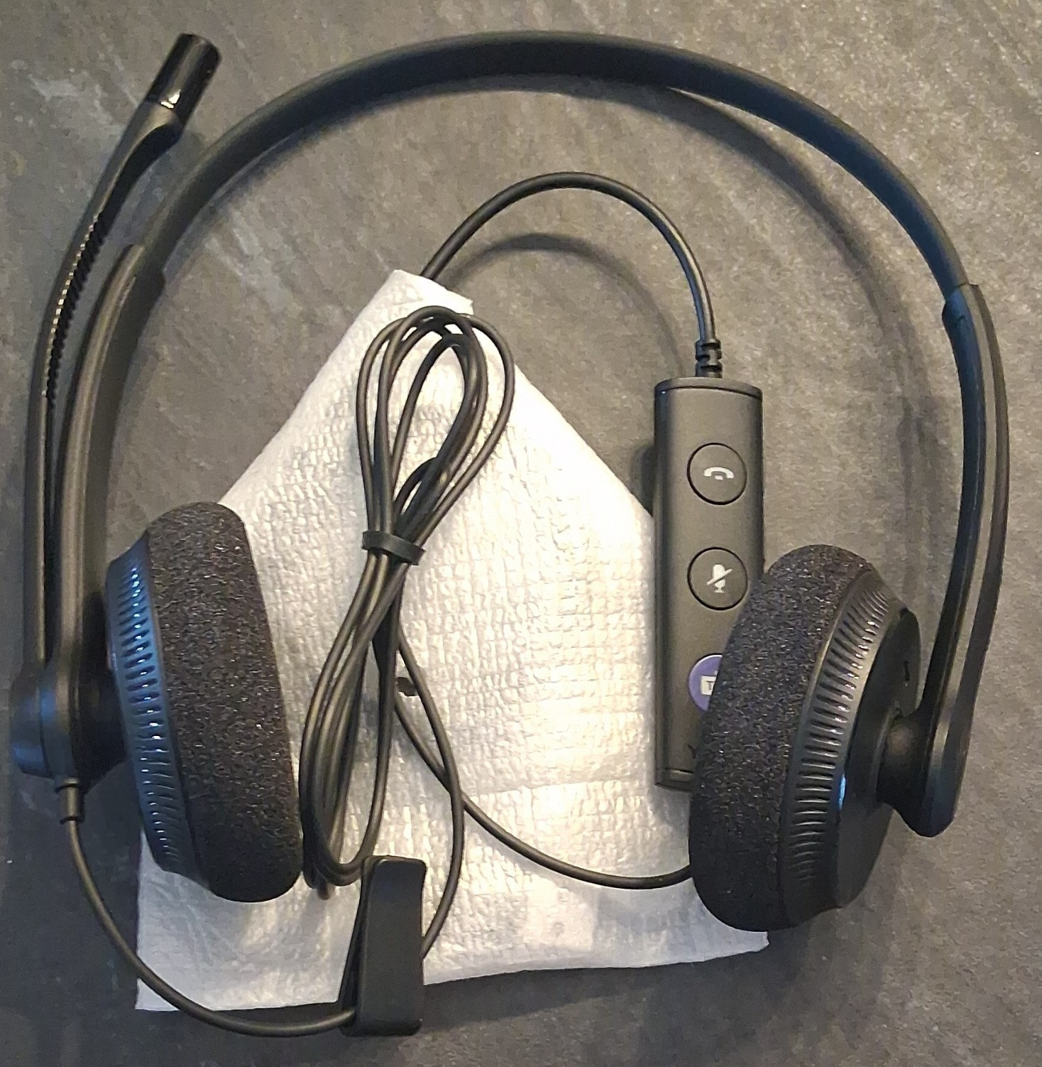 Yealink UH34 Dual Teams USB Wired Noise-Canceling Stereo Headset Black 1308048