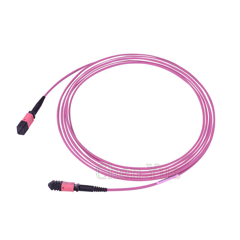3M Fiber Optic Multimode OM4 8 Core MPO MTP Female Patch Cord Trunk Cable Type A