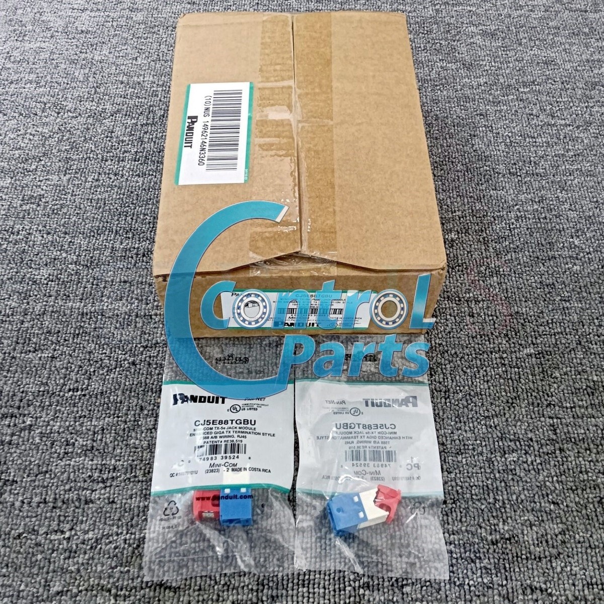 Panduit CAT5E Network Jack Module Gigabit blue CJ5E88TGBU A box of 50 pieces