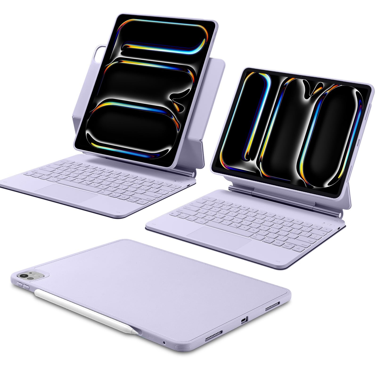 [Upgraded] ESR iPad Pro 13 Inch Case with Keyboard (M5/M4, 2025/2024), iPad Pro