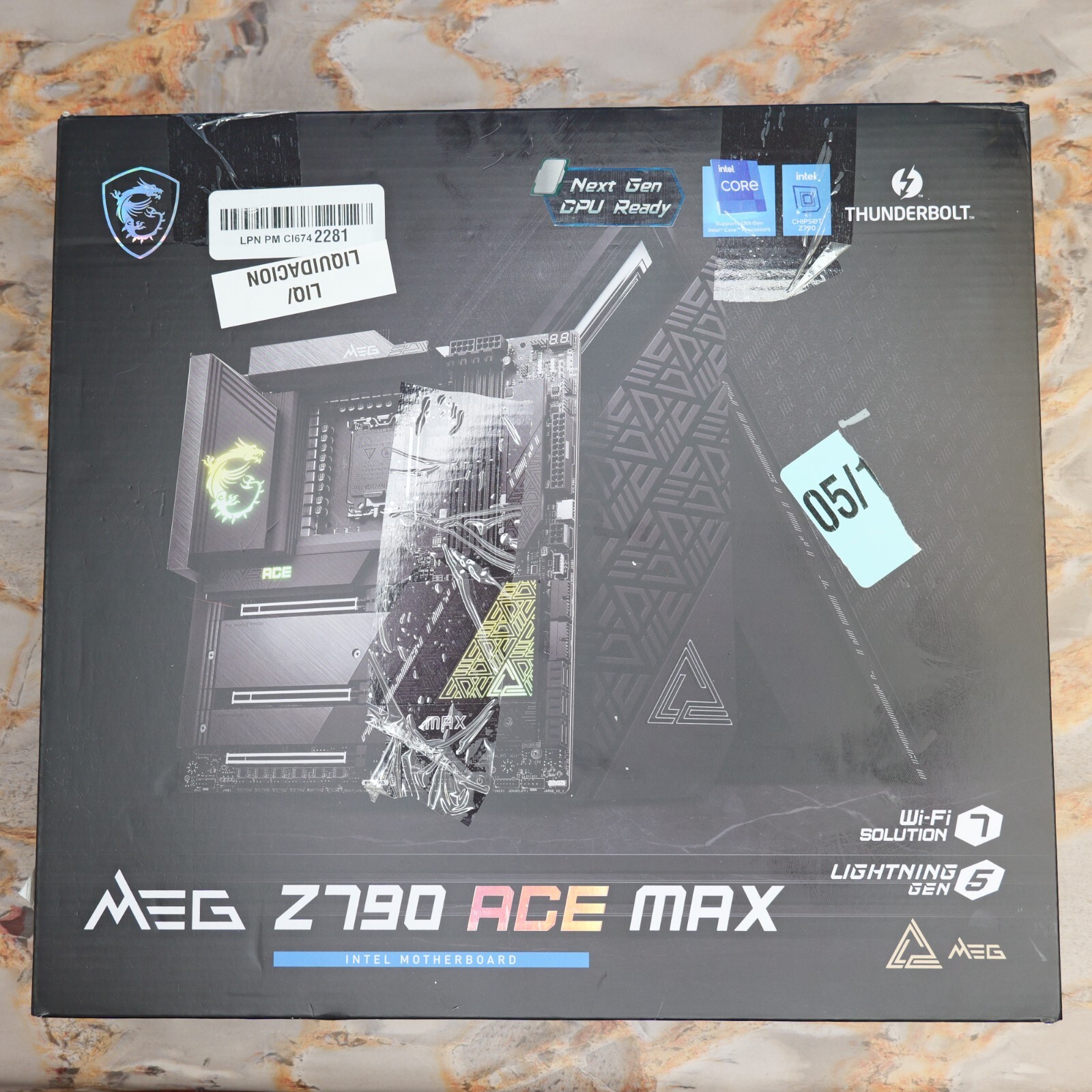 *FOR PARTS* MSI MEG Z790 ACE MAX LGA 1700 DDR5 2.5Gbps LAN WiFi 7  Motherboard
