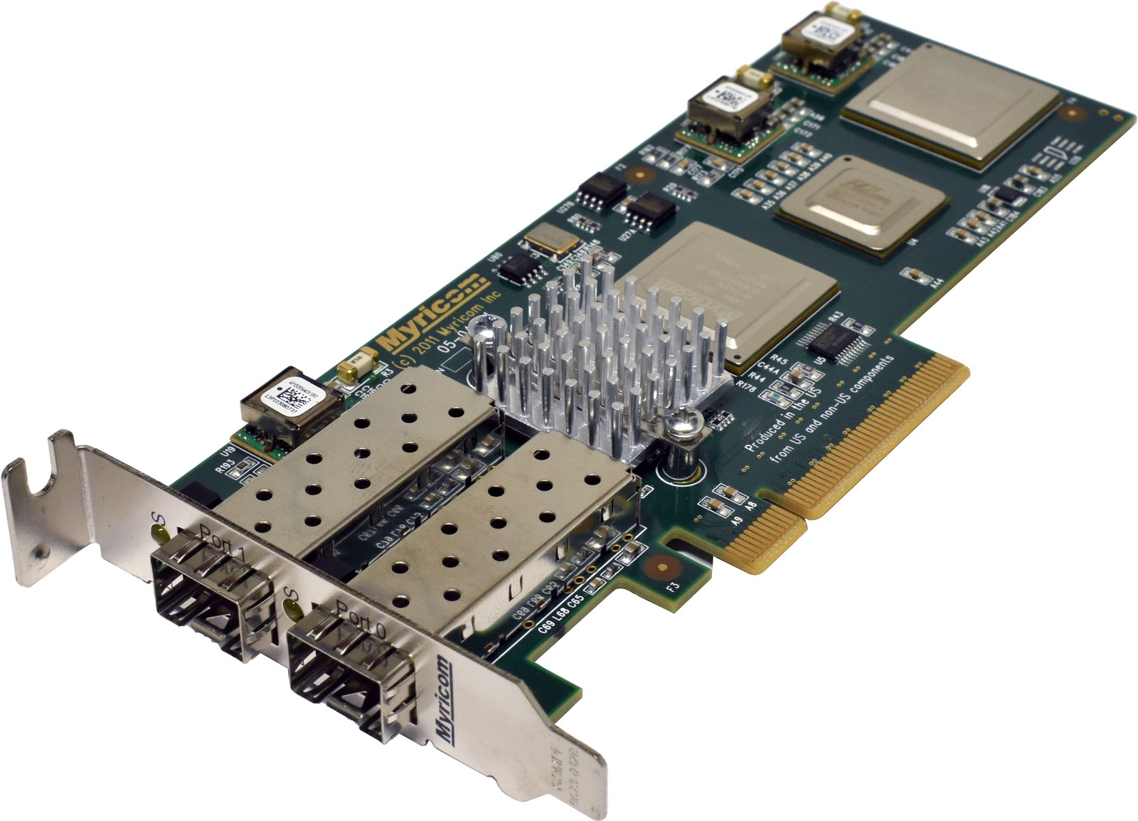 Myricom 10G PCIE2-8C2-2S Dual Port FC 10GbE PCIe x8 Network Adapter LP