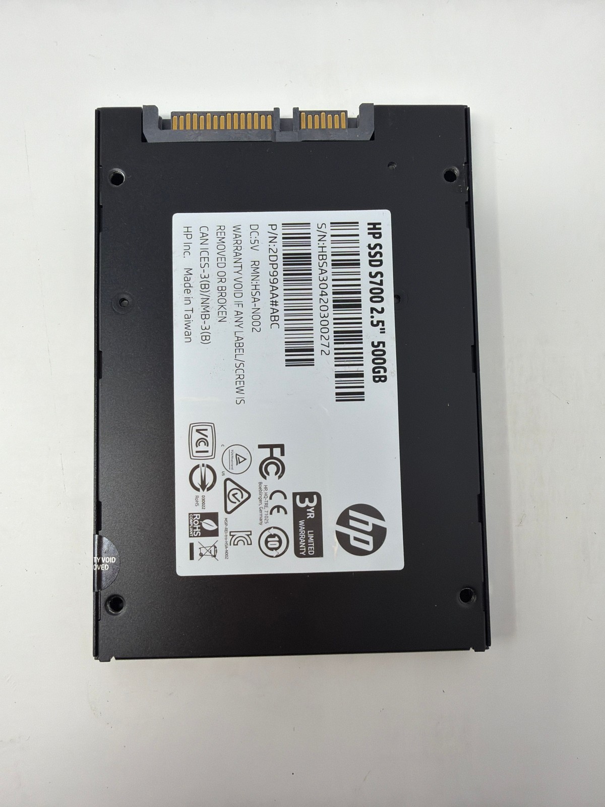 HP SSD S700 2.5" 500GB 500GB SATA Grade B