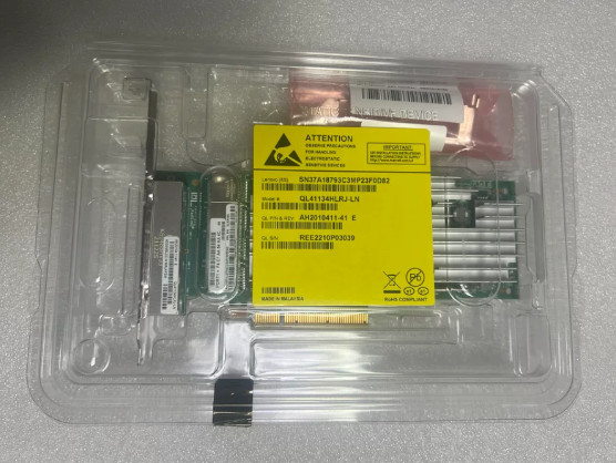 Original QLogic QL41134HLRJ-LN QL41134 10GB Quad Port PCI-E Adapter 01KR584