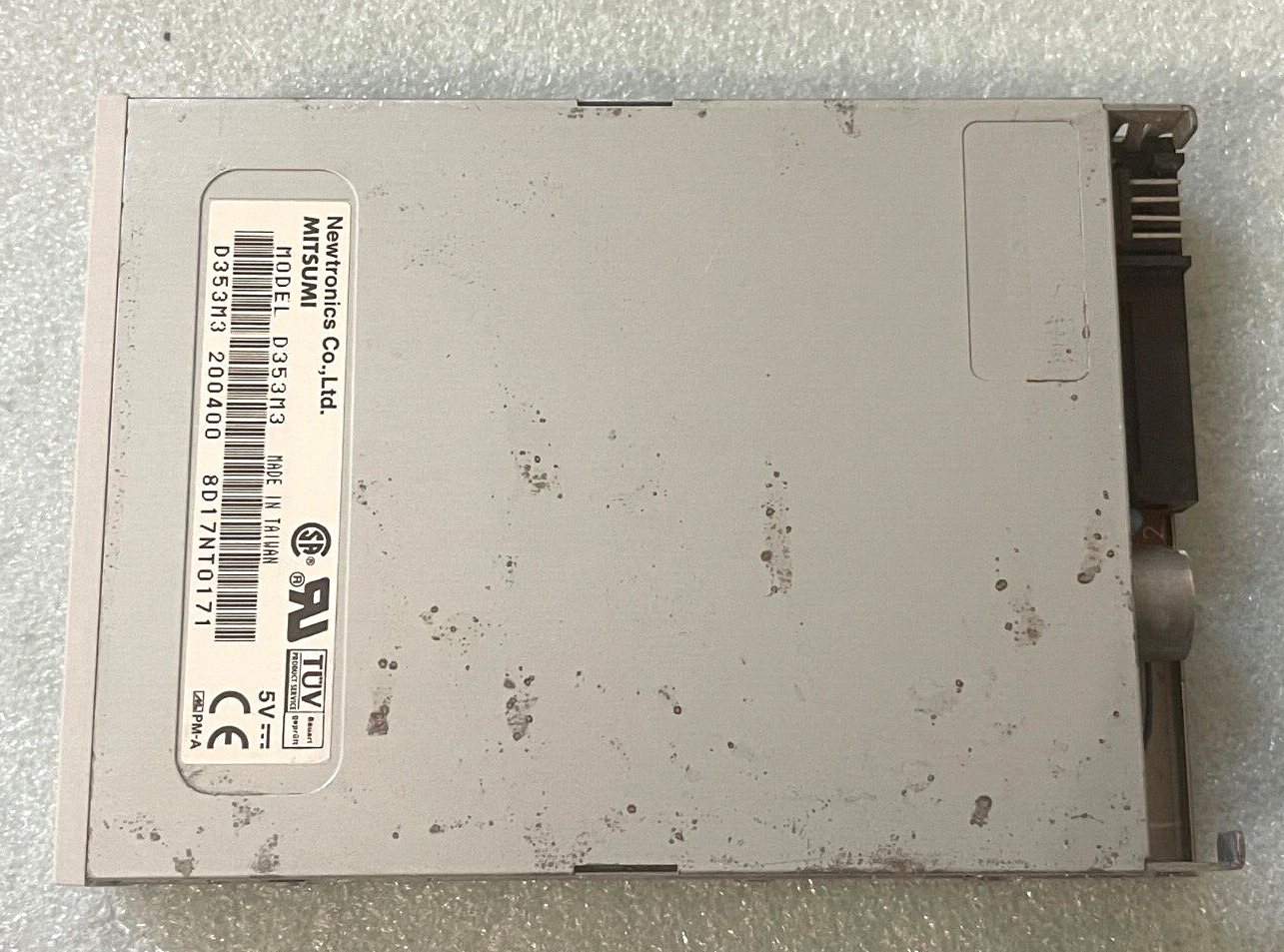 TESTED PULL MITSUMI D353M3 1.44MB FLOPPY DISK DRIVE FULL FACE PLATE BLEM BXDR3