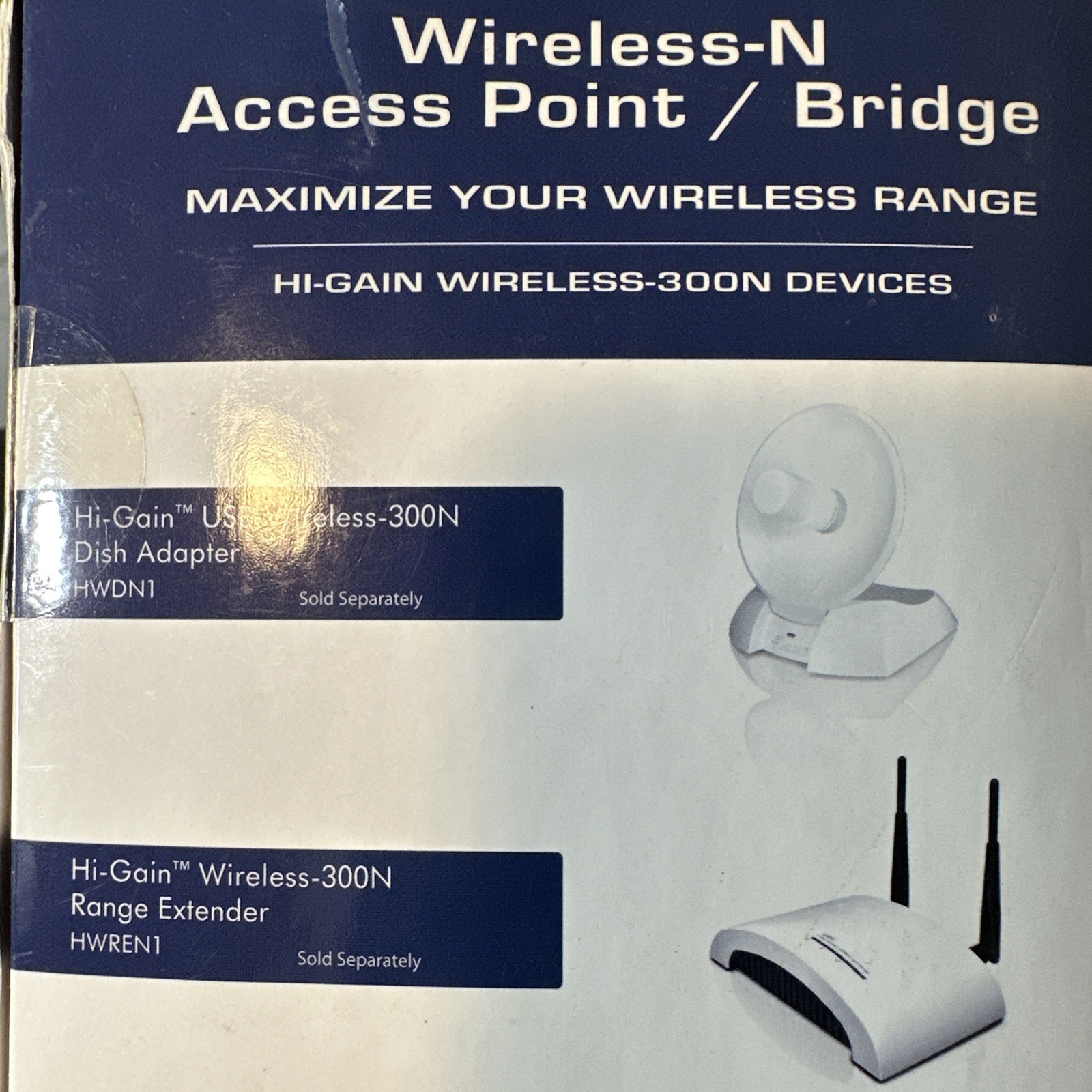Hawking Technology Hi-Gain Wireless-300N Range Extender HWREN1 Wi-Fi Extenter