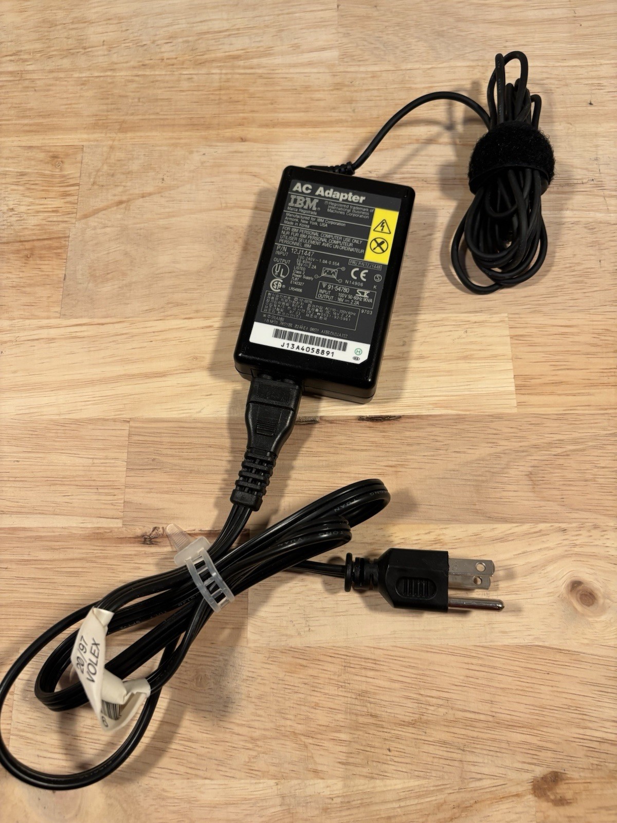 ⭐️Vintage IBM AC Adapter 16V 2.2A⭐️Model 12J1447⭐️RARE⭐️