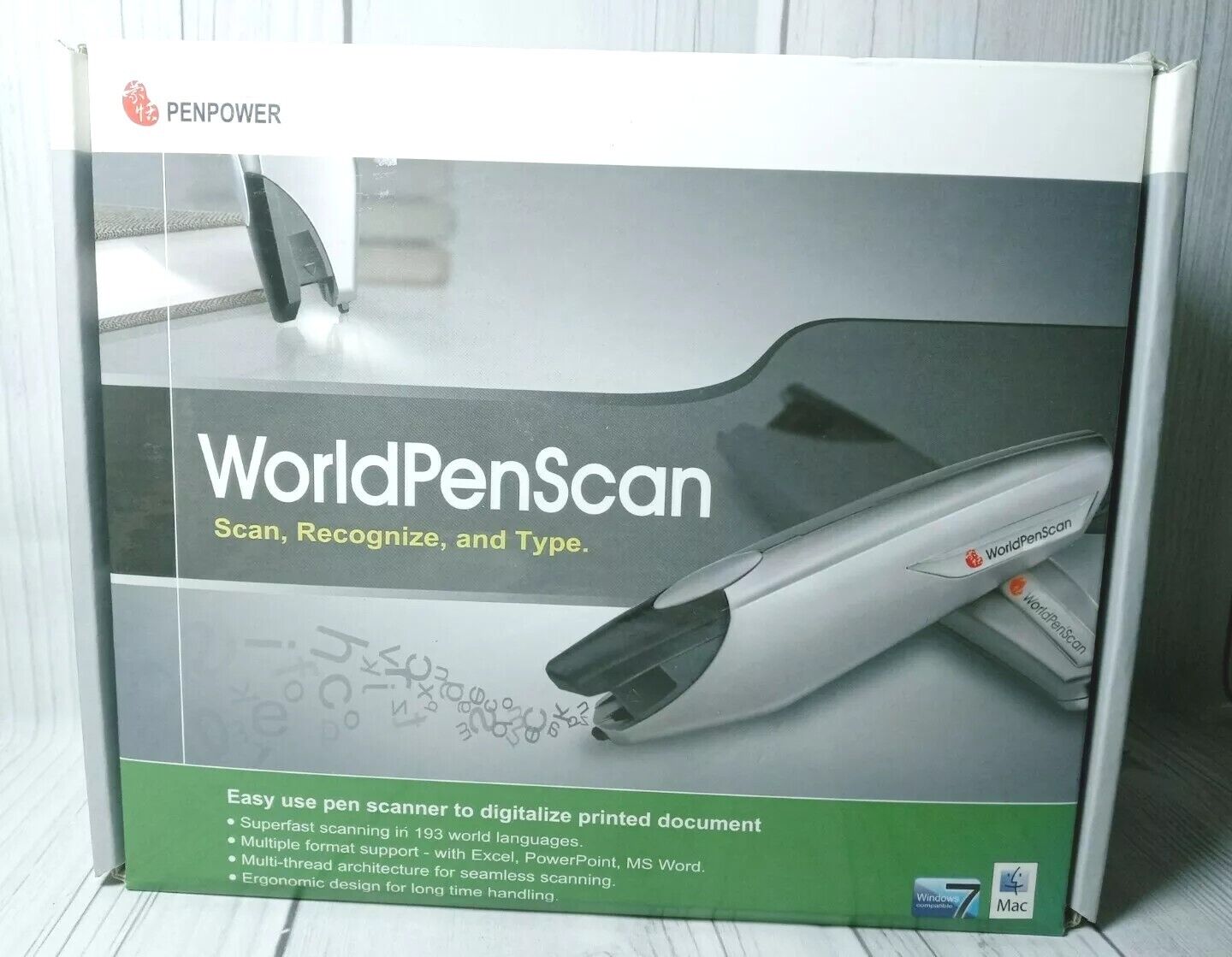 PenPower WorldPen Scan Handheld Intelligent Mini Scanner TESTED /WORKING 