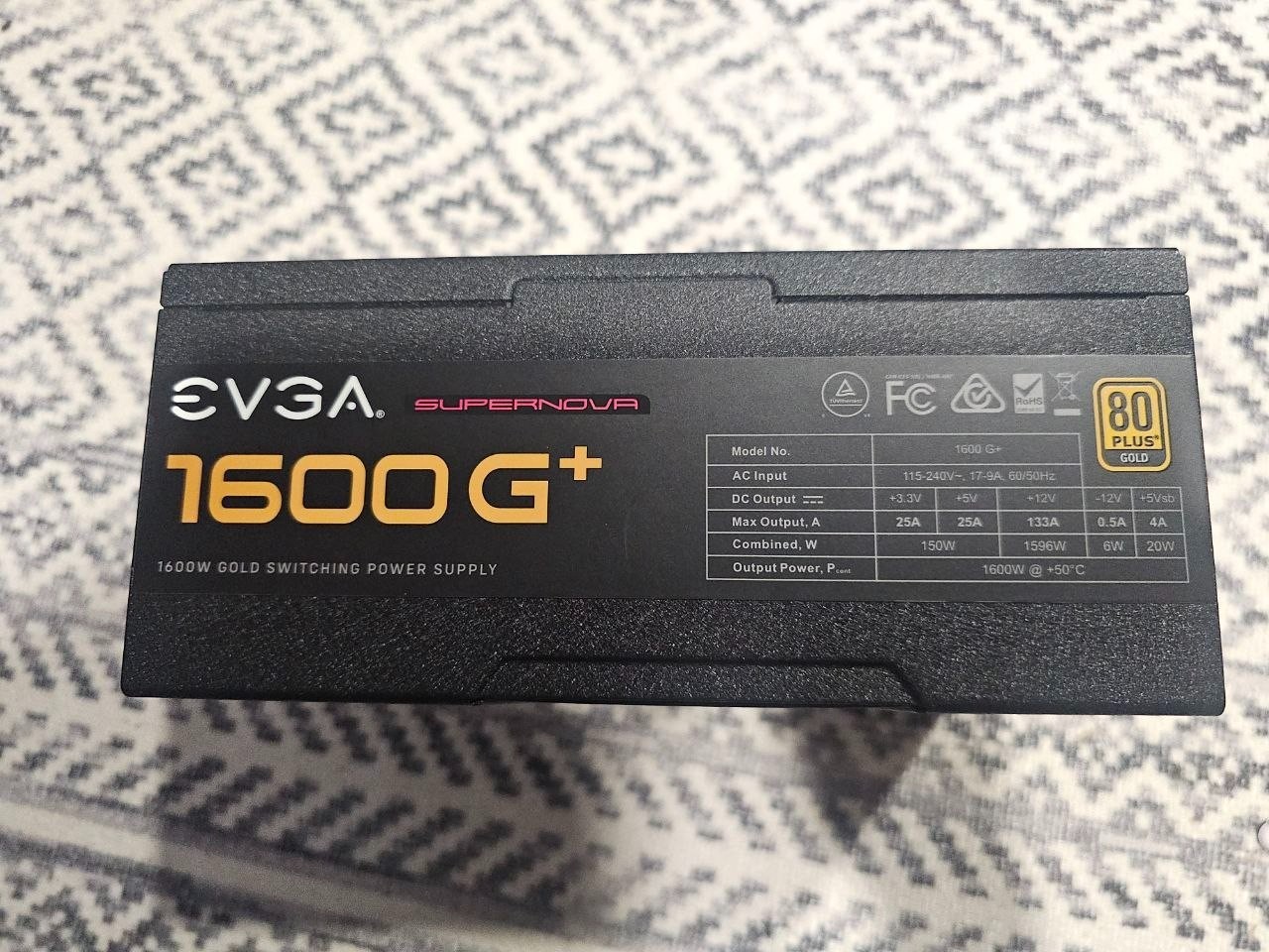 EVGA SuperNOVA 1600 G+ 1600W 80 PLUS Gold Fully Modular ATX Power Supply