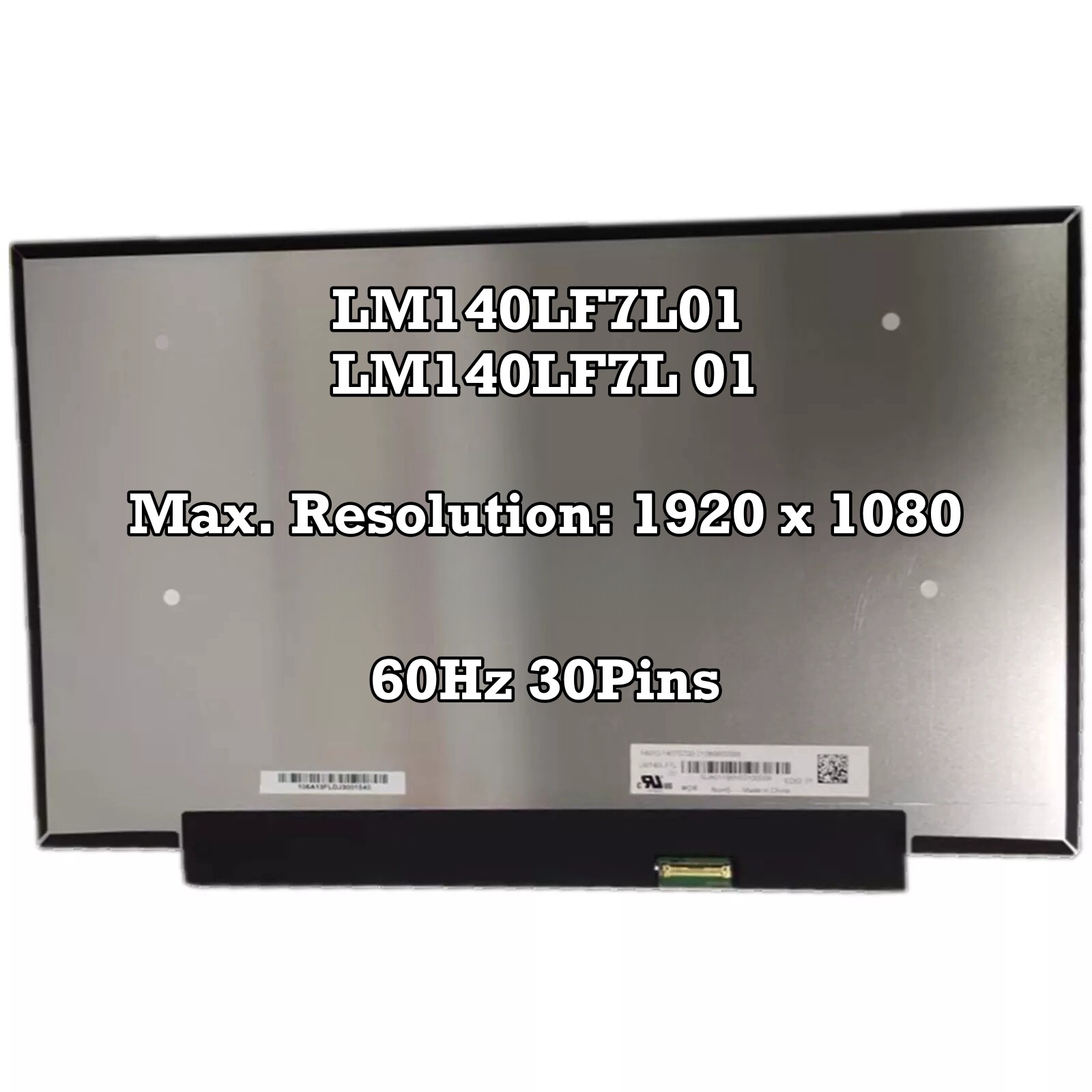 LM140LF7L01 LM140LF7L 01 14.0 inch 1920x1080 Laptop LCD Screen EDP 30Pins 60Hz