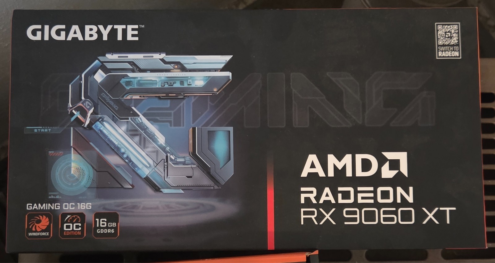 NIB GIGABYTE AMD Radeon RX 9060 XT Gaming OC 16GB GDDR6 Triple Fan
