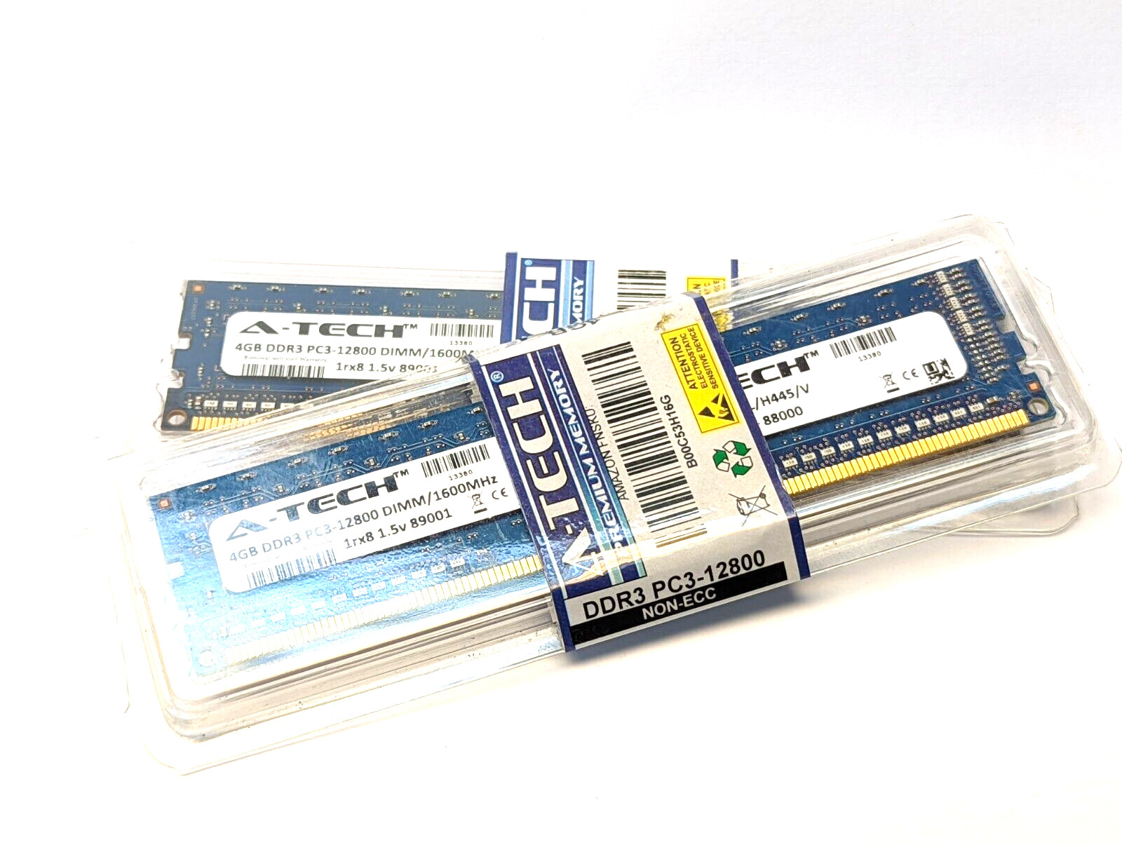 A-Tech DDR3 Memory, DDR3 PC3-12800 1600MHz Non-ECC RAM Memory NOS B00C53H16G