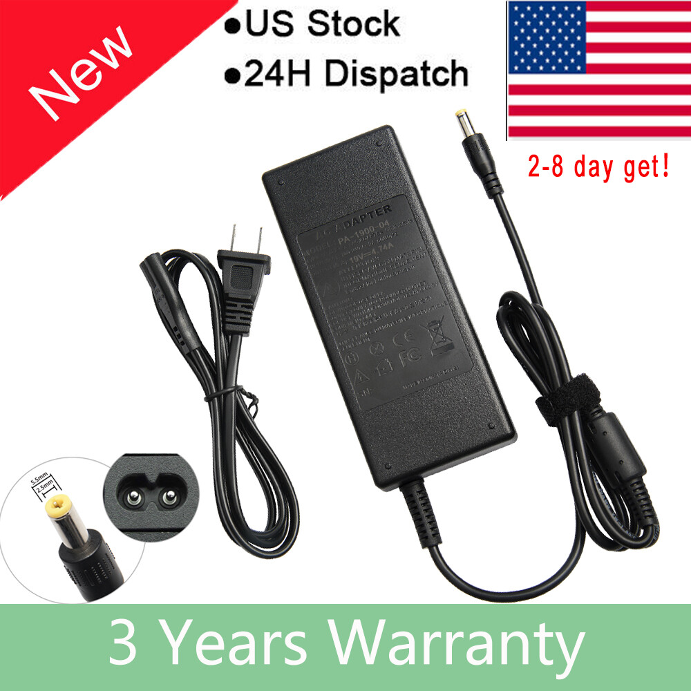 For Getac V110 B300 S400 F110 90W 4.74A Laptop Charger Power Cord AC-DC Adapter