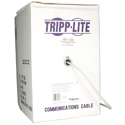 Tripp Lite 1000FT PVC CMR CAT 6 SOLID UTP BULK CABLE Gray 1000' (N222-01K-GY)
