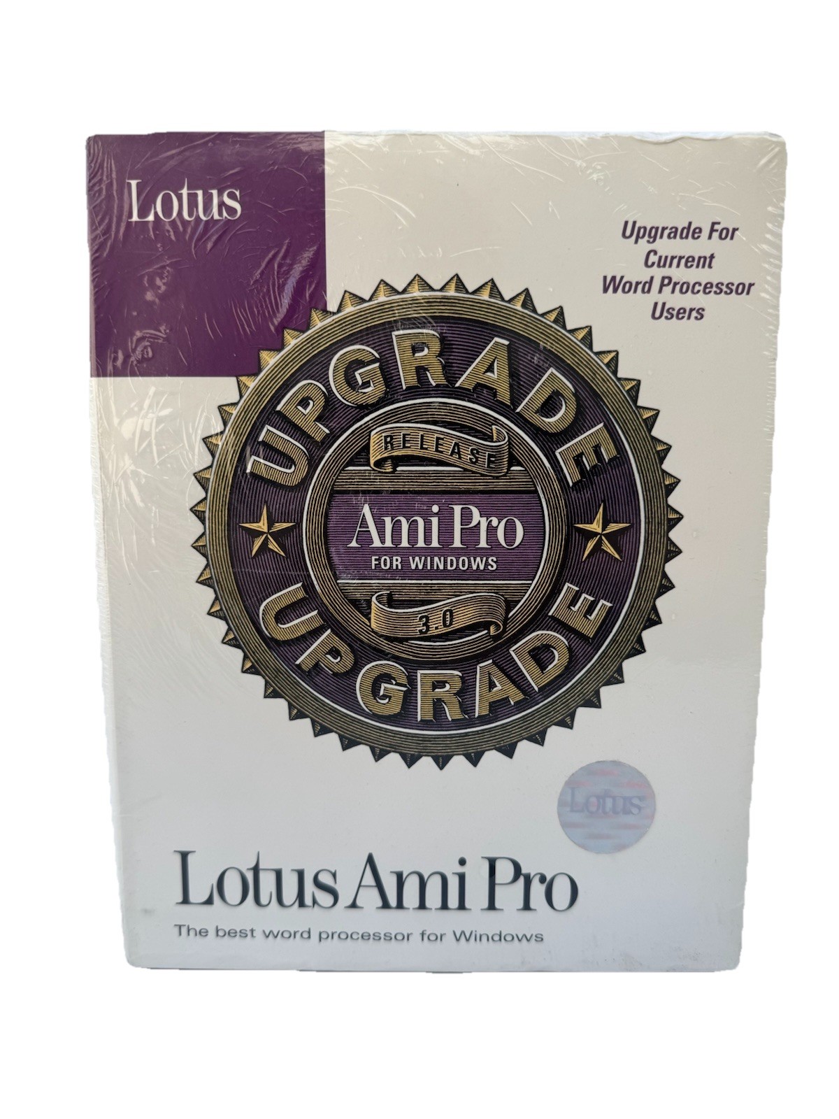 Lotus Ami Pro Windows 3.0 UPGRADE Software Program Word Processor VTG  IBM DOS