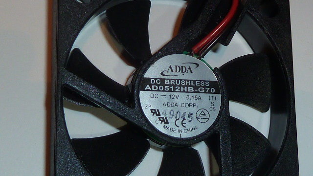 NEW 1PC ADDA AD0512HB-G70 DC BRUSHLESS Power dissipation fan 12V 0.15A 2X WIRE