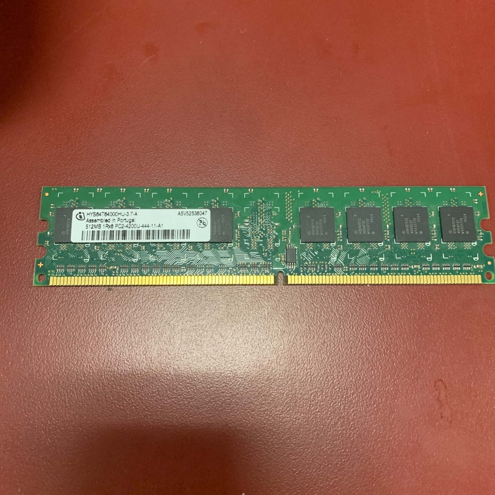 HYNIX HYS64T64000HU-3.7-A 512MB 1Rx8 PC2-4200U-444-11-A1 Memory RAM