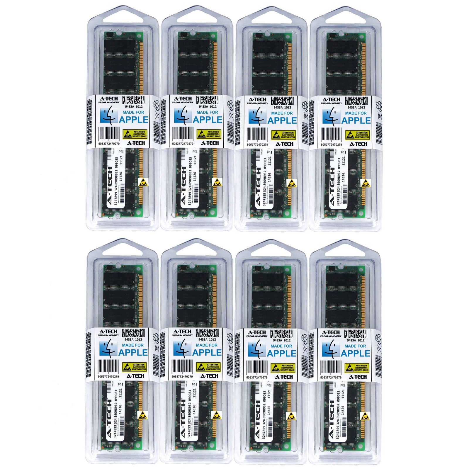 8GB KIT 8X 1GB Apple iMac G5 Power Mac G5 Macintosh PC3200 400 Mhz Memory Ram