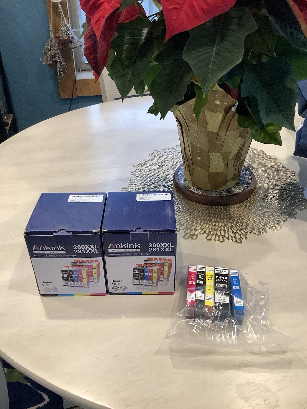 Ankink Printer Ink For Cannon C-CLI 281 XXL , C-PGI 280 XXL  All Colors