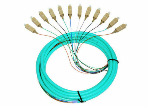 12 Strand 50 /125 Fiber Optic Pigtails 1m SC/UPC OM3 Multimode -67547