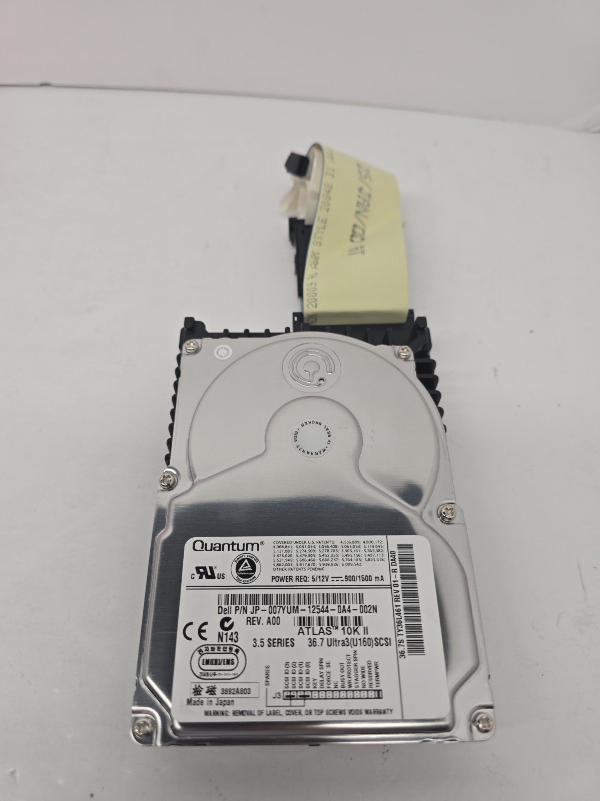 Quantum Atlas 10K II 36.7GB Ultra160 SCSI HDD 10K RPM UNTESTED