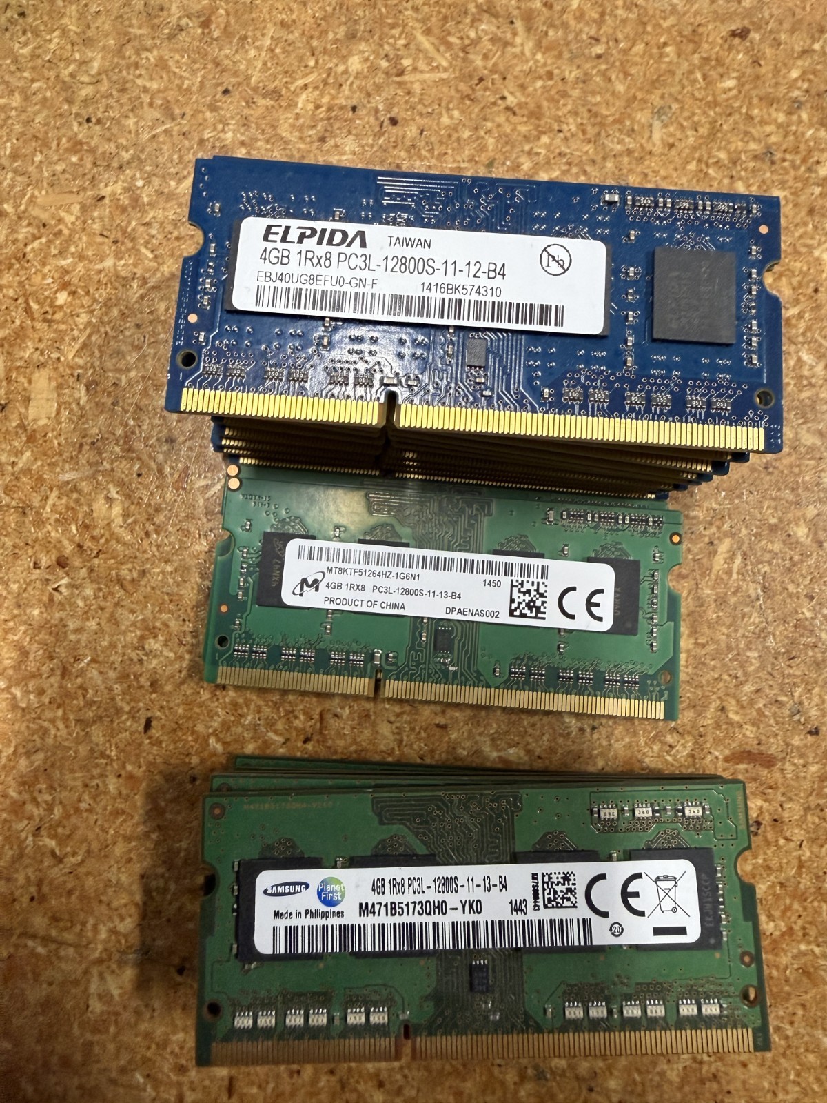 (LOT OF 42) Various DDR3 SODIMM 4GB