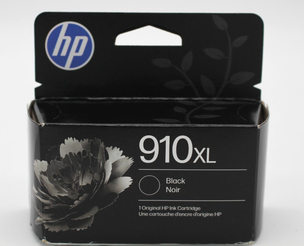 HP 910XL Black Ink Cartridge Genuine OEM (3YL65AN) - EXP 2027
