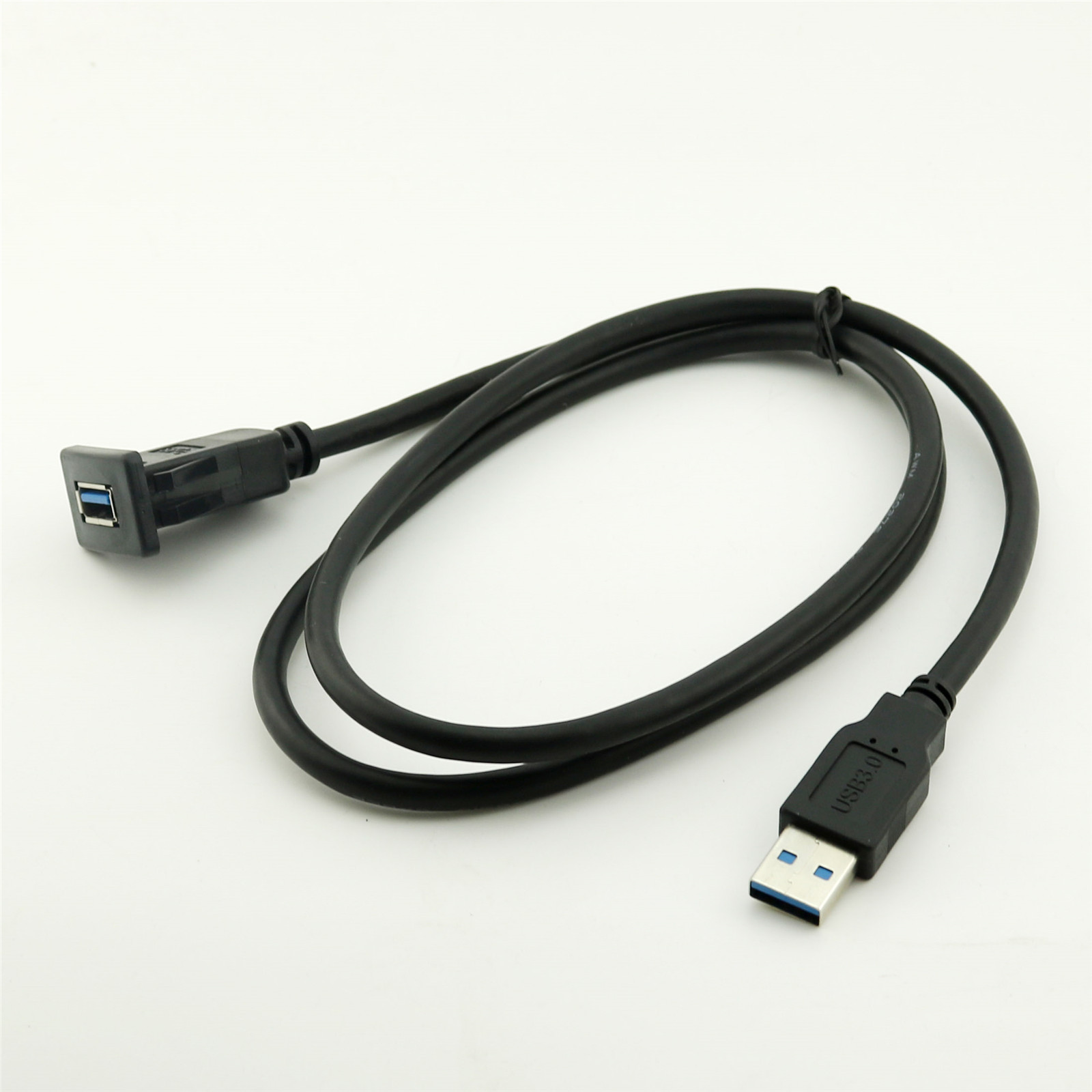 3FT Car Dashboard Flush Mount USB 3.0 A Socket Extension Lead Panel Cable Cord