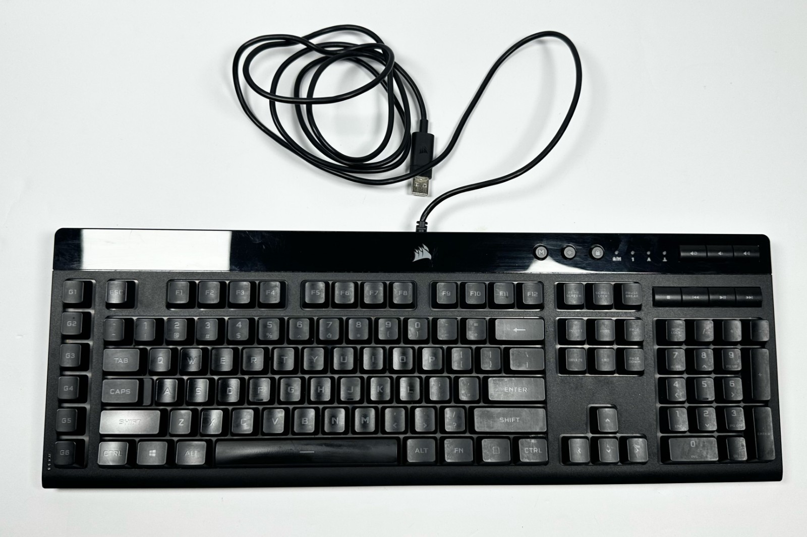 Corsair K55 RGB PRO Wired Gaming Keyboard  Black (CH-9226765-NA) Tested & Works