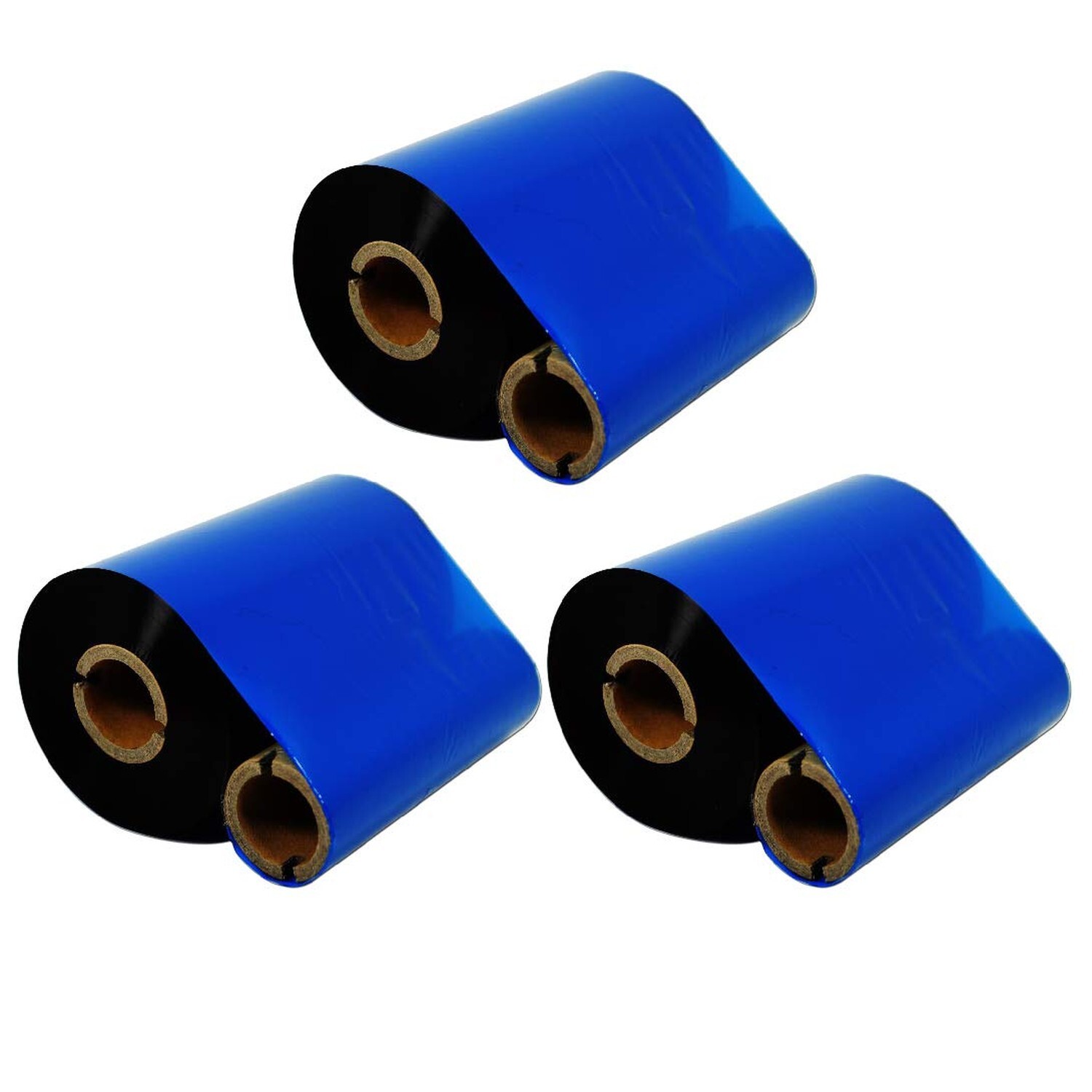 3 Count Pack 4.33" x 1476' Thermal Wax Ribbon Enhanced Wax Resin for Zebra De...