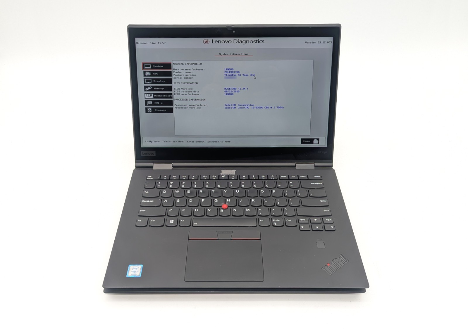 Lot of 2 Lenovo ThinkPad X1 Yoga 3rd -Intel i5-8350U 8GB RAM 128GB SSD No OS/AC