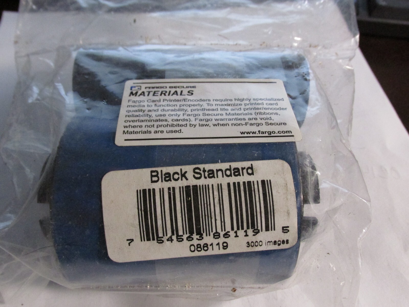Fargo 86119 Standard Black Ink Ribbons for Fargo Badge Printer