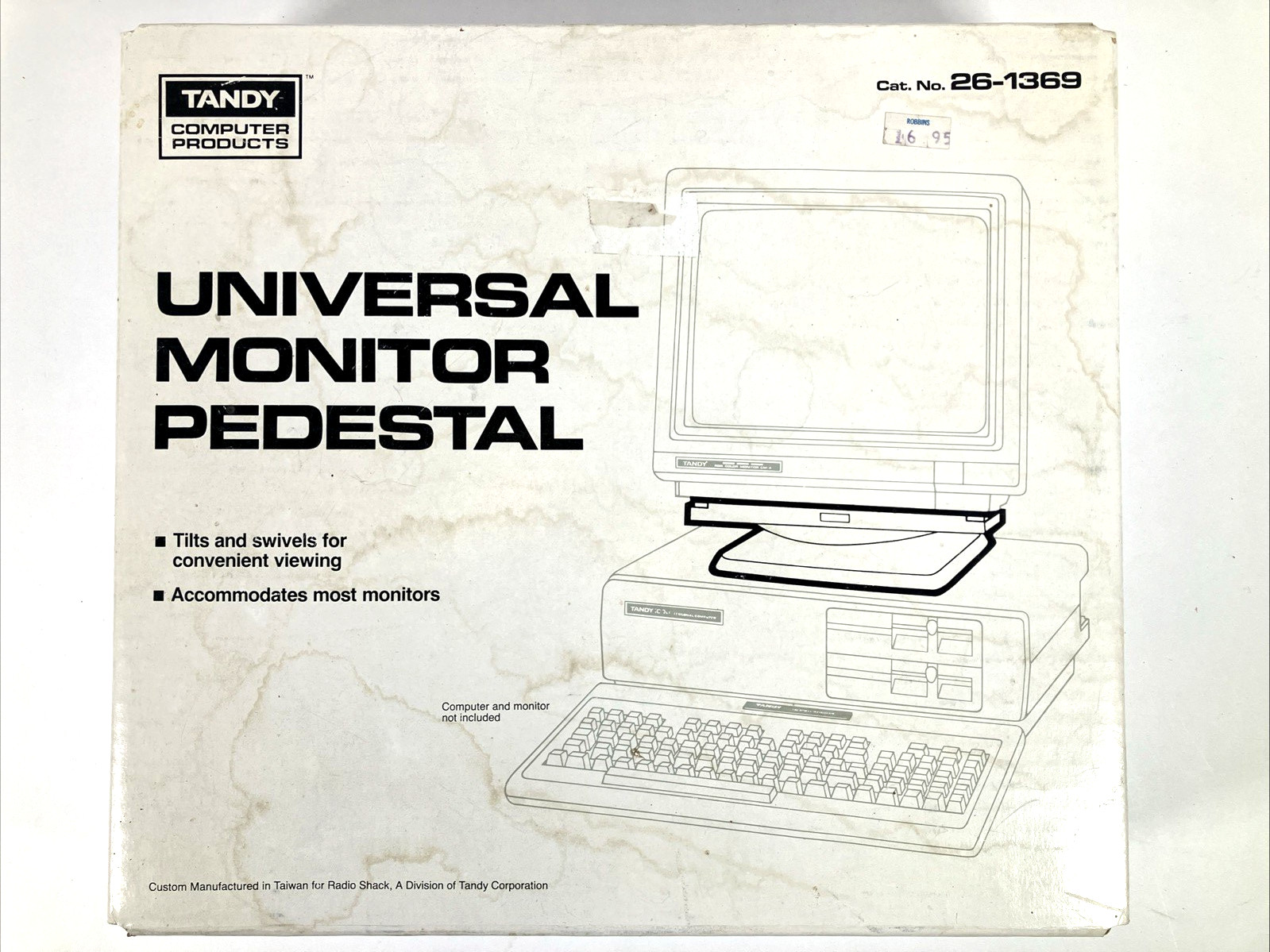 Tandy Universal Monitor Pedestal 26-1369 Radio Shack vintage PC 1000 TRS-80