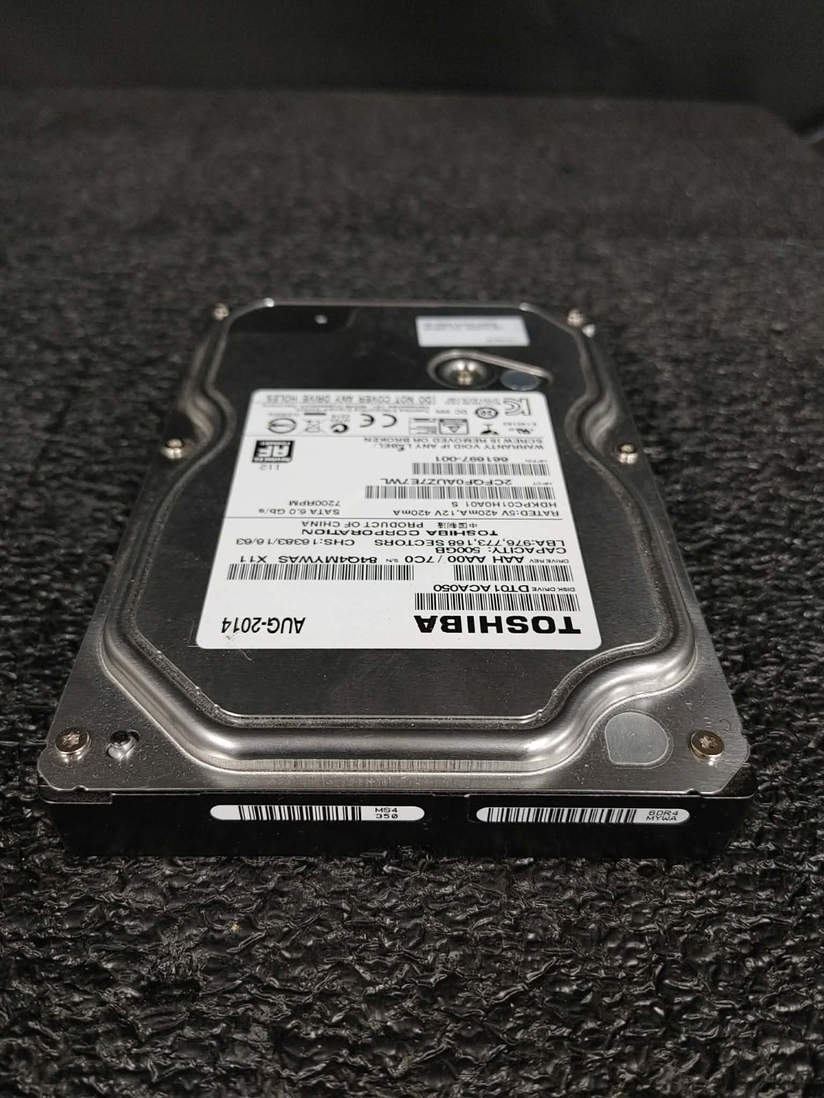 HP 661697-001 684593-001 500GB 7.2K RPM 32MB Cache 6Gbps SATA 3.5" HDD