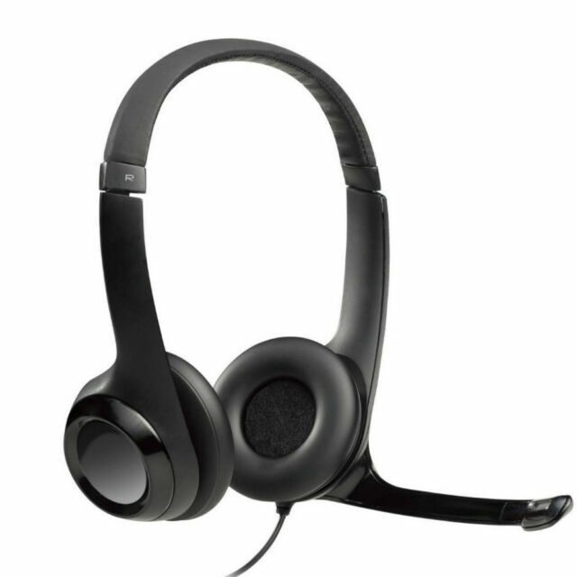 Logitech H390 Over-Head Comfort USB Headphones Noise-Canceling Microphone - NEW