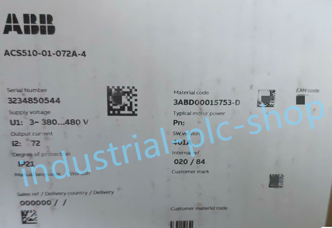 ABB ACS510-01-072A-4 brand new Frequency converter