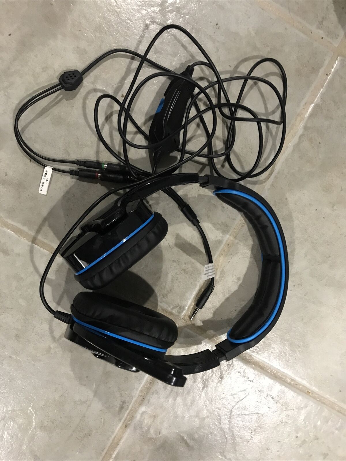 SADES SA-708 Blue Headsets