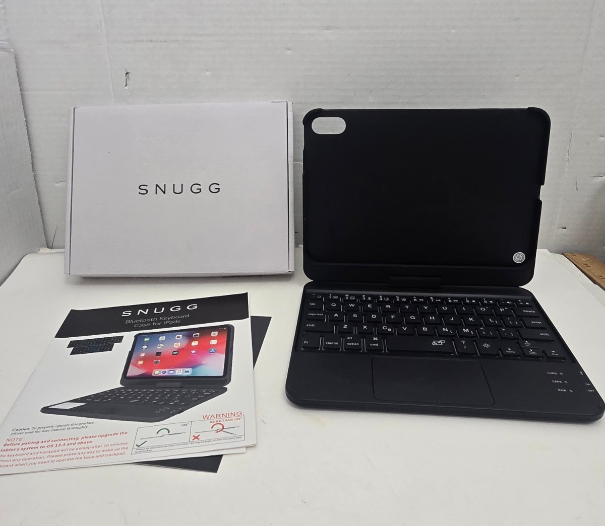 Snugg iPad Mini 6 360 Touchpad Keyboard Case Black 2021 READ