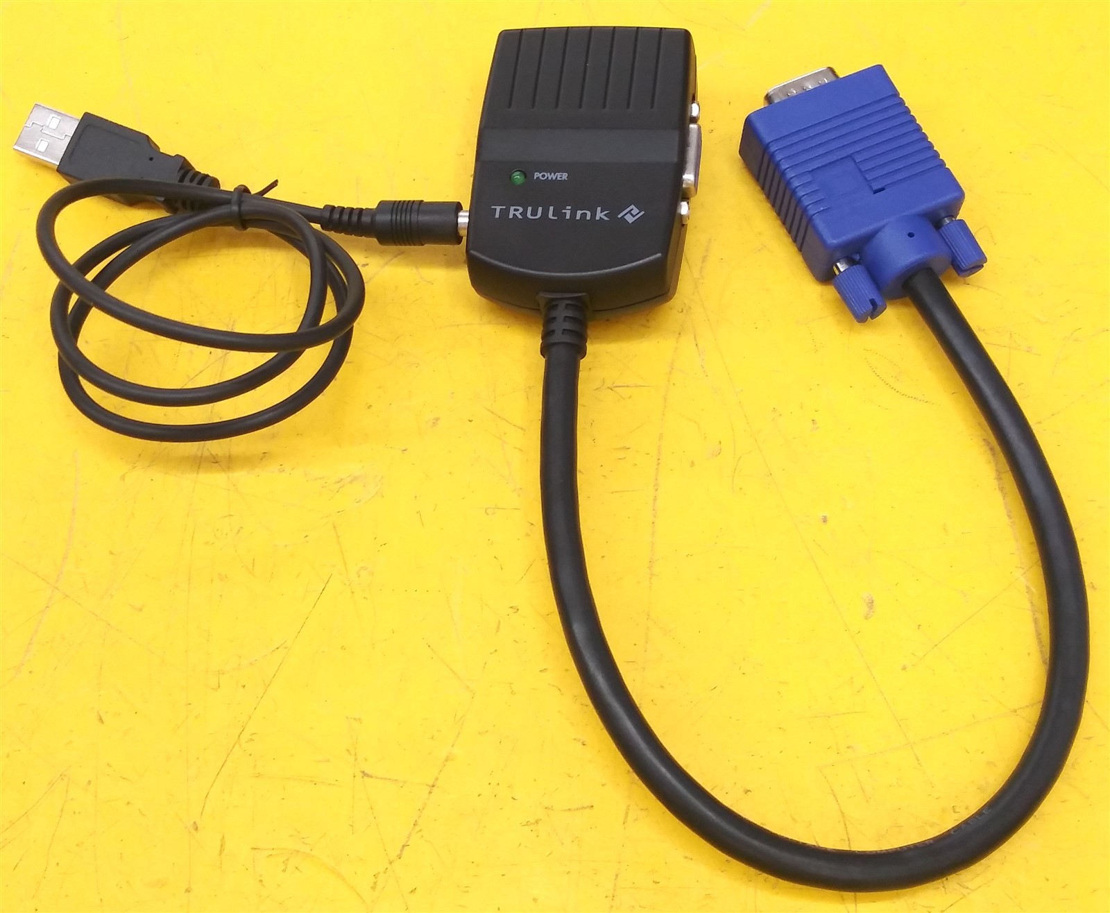 ⭐️⭐️⭐️⭐️⭐️ Trulink Compact VGA Splitter 2 Output Ports 5V 