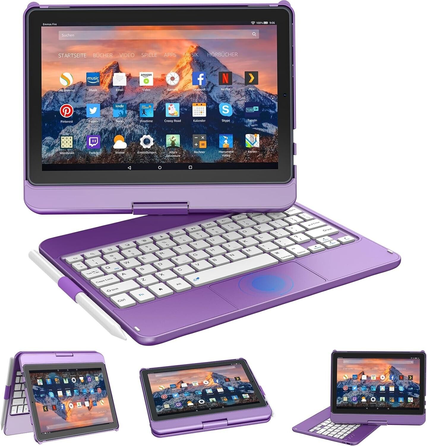 💜Calling All Purple Lovers💜 Keyboard Case for your Kindle Fire HD 10 (2021)