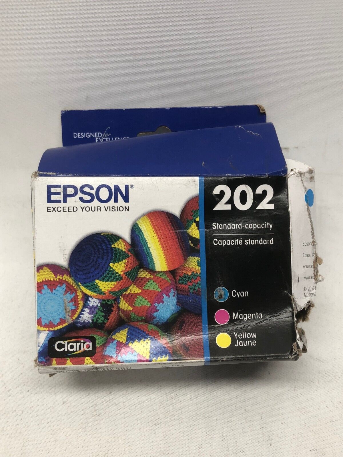 Epson T202520-S 202 Color Ink Cartridge Magenta Yellow Cyan *EXP 02/2025