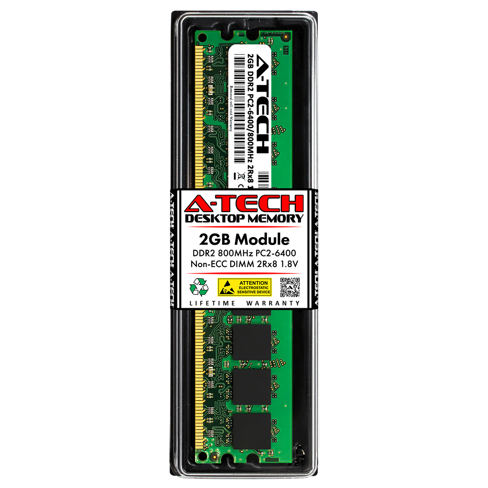2GB DDR2 PC2-6400 DIMM (Replacement for Ramaxel RML1320KE48D8F-800) Memory RAM