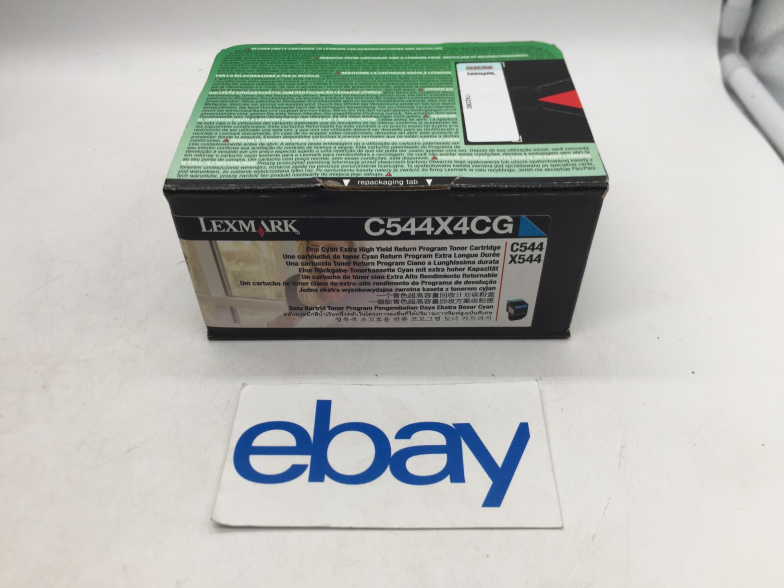 NEW Lexmark C544X1CG Cyan Toner Cartridge FREE S/H