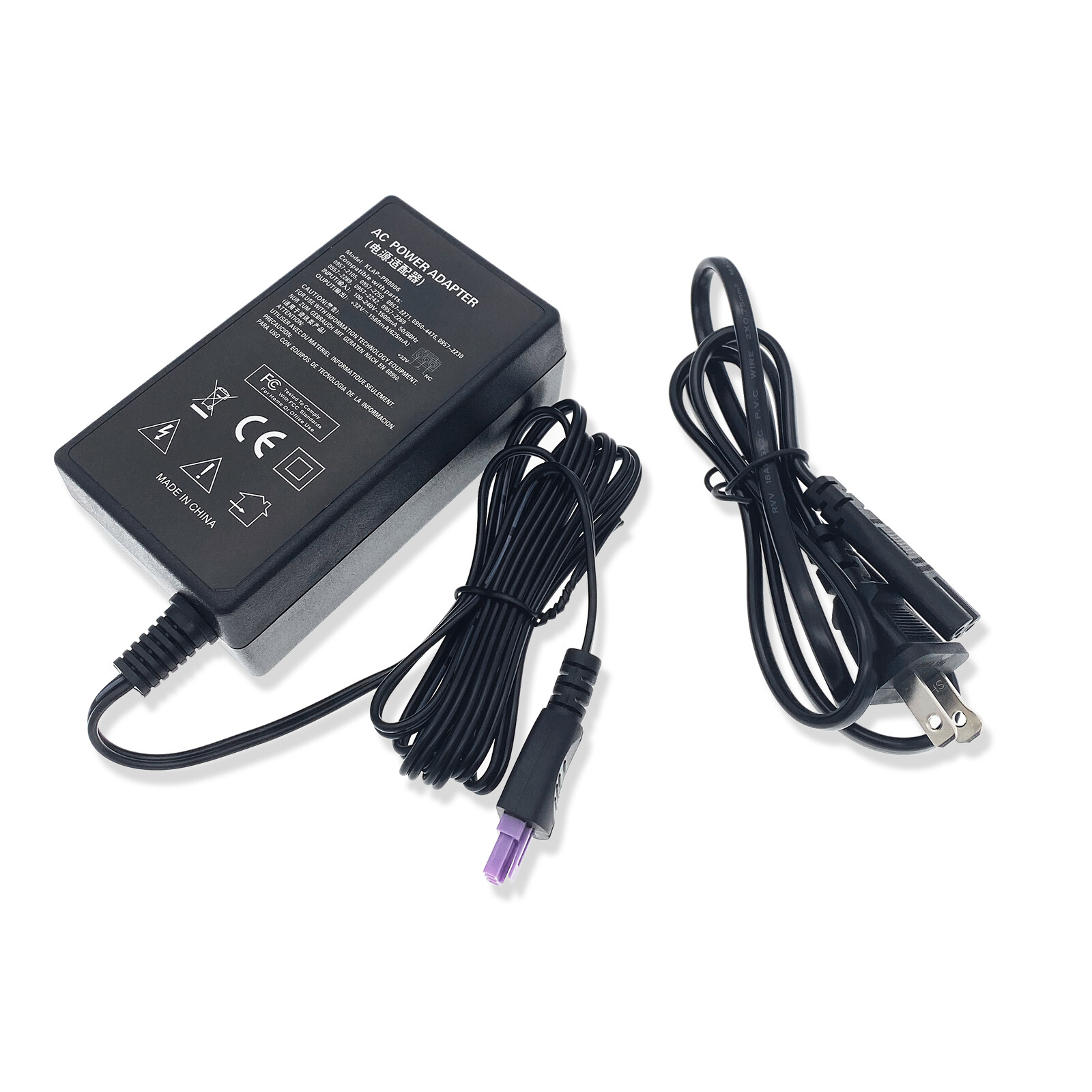 AC Adapter Charger For HP Photosmart C5140 C5150 C5180 C6180 C7180 Printer Power